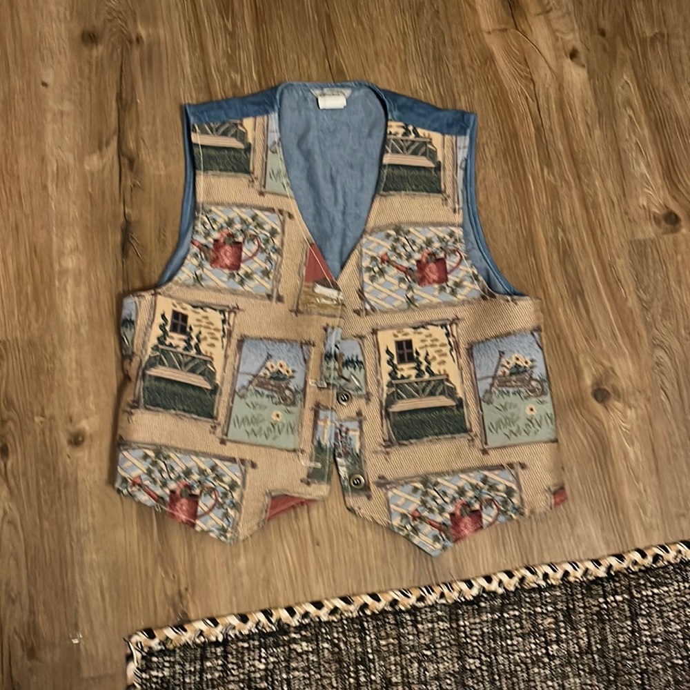 Vintage Sweater vest / Jean vest